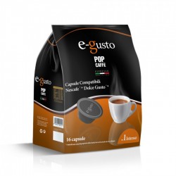Pop Caffè Capsule E-Gusto Miscela 1 Intenso Compatibili Nescafè Dolce Gusto Conf 16 Pz