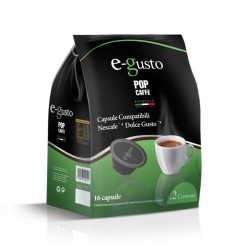 160 capsule. Pop Caffè Capsule E-Gusto Miscela 2 Crema Bar Compatibili Nescafè Dolce Gusto